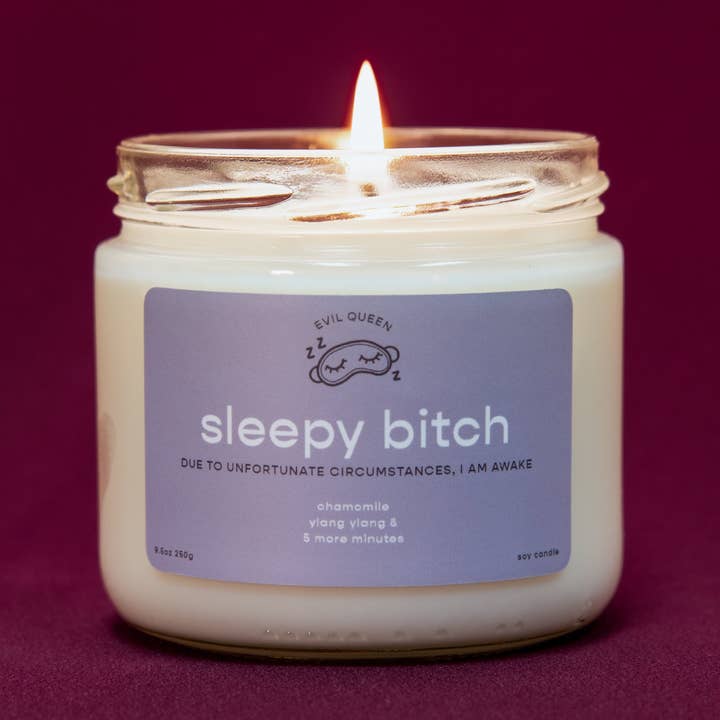Sleepy Bitch - 100% Soy Candle and other Purchase Wholesale apricot rose. Free Returns & Net 60 Terms on Faire trending on Faire.