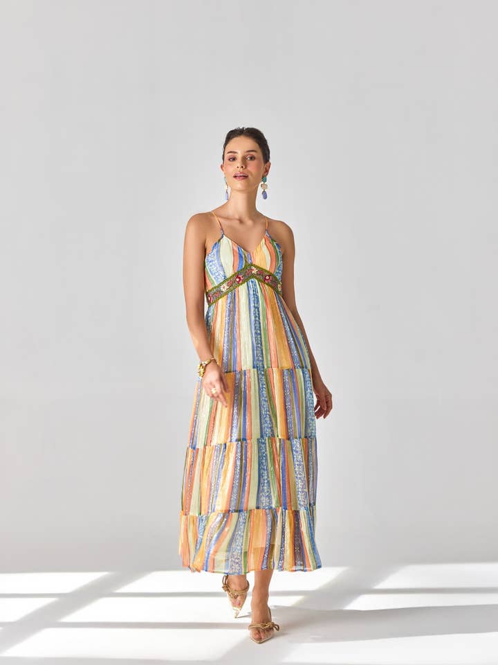 Aadhavi Spaghetti Dress for wholesale by VERB BY PALLAVI SINGHEE