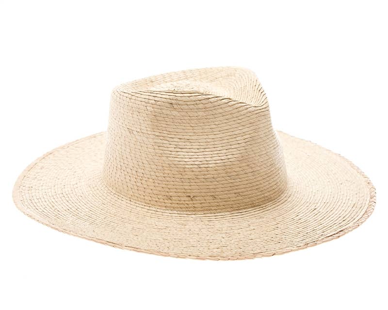 DNMC - Wholesale Straw Hat - Women's - Mexican Palm Leaf Straw Rancher Hat - Flat Brim4