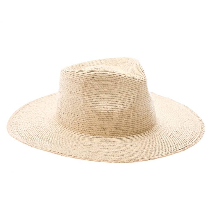 DNMC - Wholesale Straw Hat - Women's - Mexican Palm Leaf Straw Rancher Hat - Flat Brim4