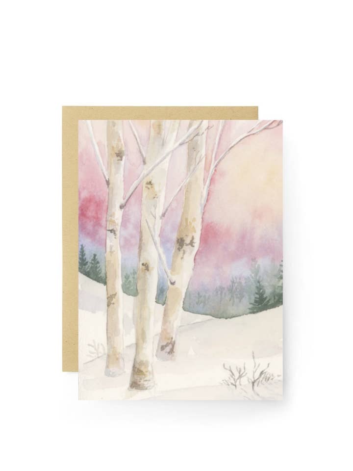 Winter-Grußkarte für den Großhandel von Sierra McGuire Art