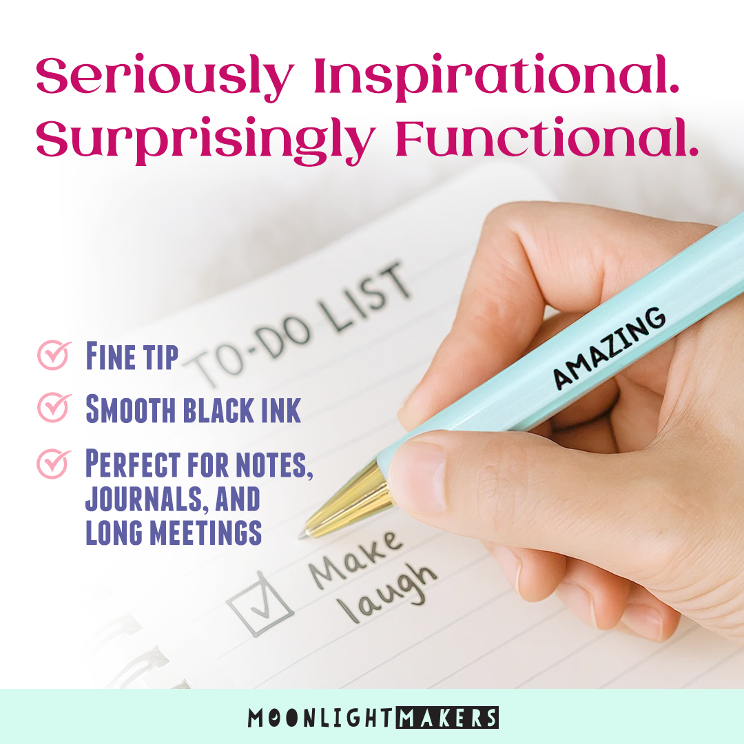 Moonlight Makers - Venta al por mayor Bolígrafo - Juego de bolígrafos You've Got This, alentador, Gift, Girl Boss2