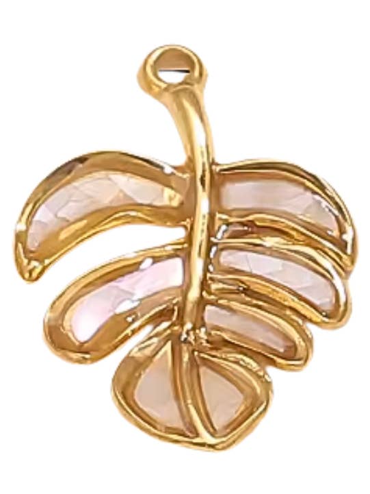 Palmblad Bedel Goud & Wit voor wholesale door Coco Luna Collection