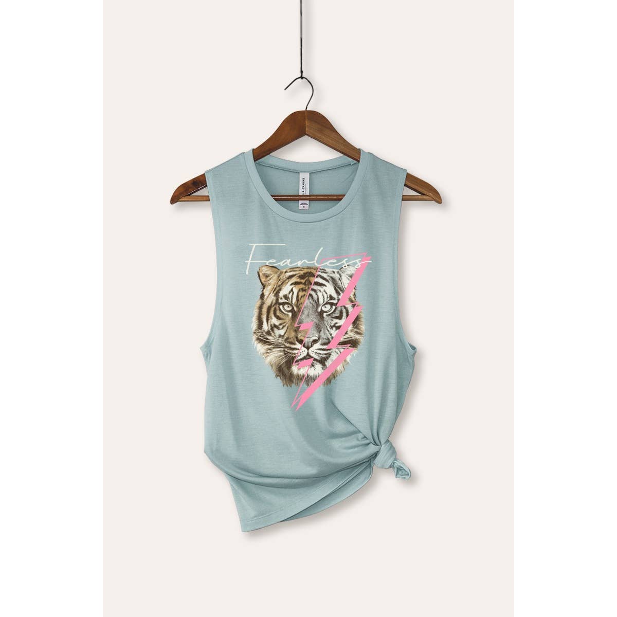 VINTAGE POINT USA – wholesale Tank top – Women′s – LIGHTNING TIGER GRAPHIC TANK TOP3