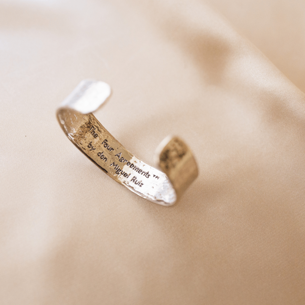 Jewelry Evolution - Wholesale Cuff Bracelet - The Four Agreements Textured Cuff16