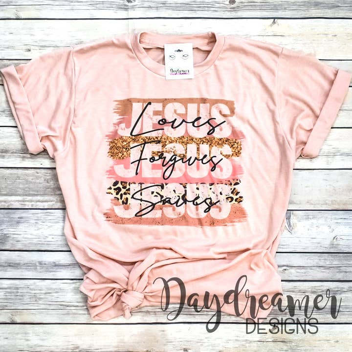 Jesus Loves Tee for wholesale by Daydreamer Designs