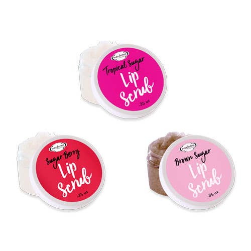 Mini gommage à lèvres PURE 24 pièces 8 de 3 saveurs pour la vente par PUREfactory Naturals