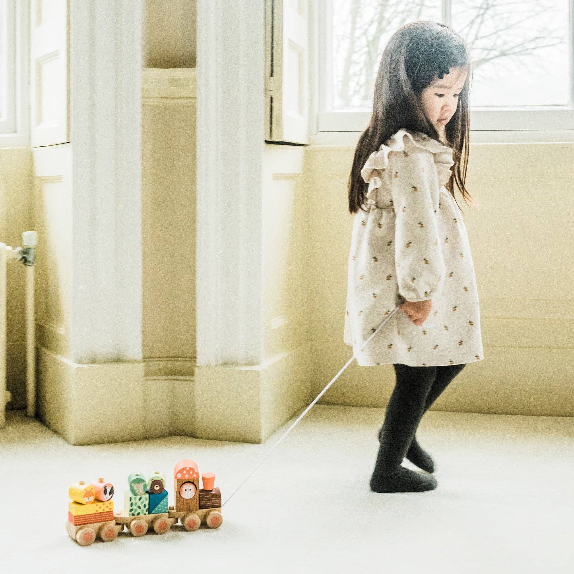 Orange Tree Toys – Brinquedo de madeira - Crianças por atacado – Trem de Quebra-Cabeça de Madeira Woodland Woodend3