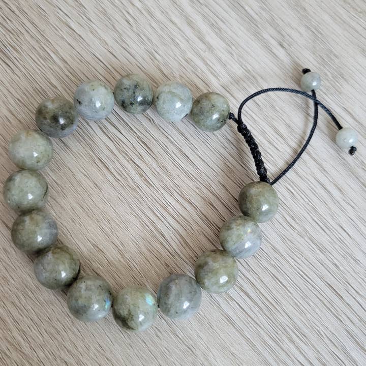 LABRADORITE 12MM TRAÇÃO por atacado de Naturally Stoned