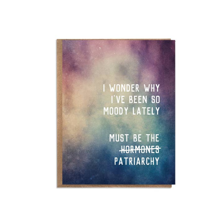 A Zillion Dollars - Wholesale Everyday Greeting Card - Must Be The Patriarchy; Feminist Card; Feminism; Feminist Hu