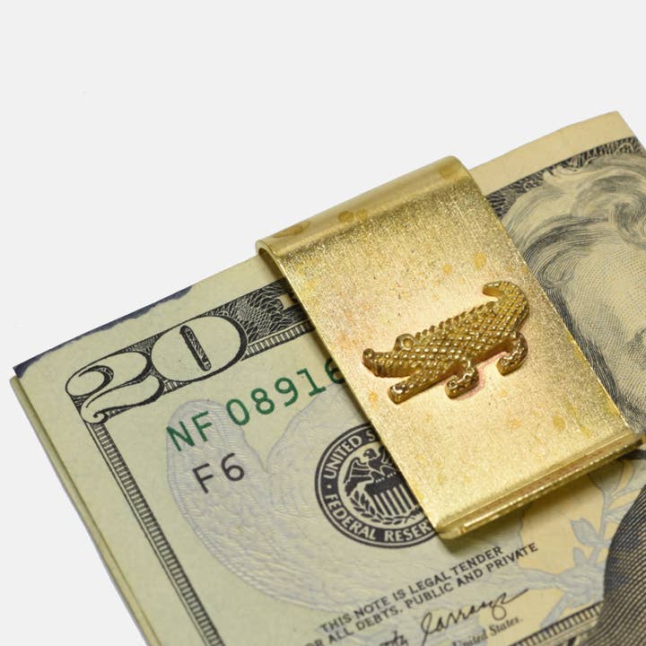 Curated Basics – wholesale Money clip – Unisex – Crocodile Money Clip