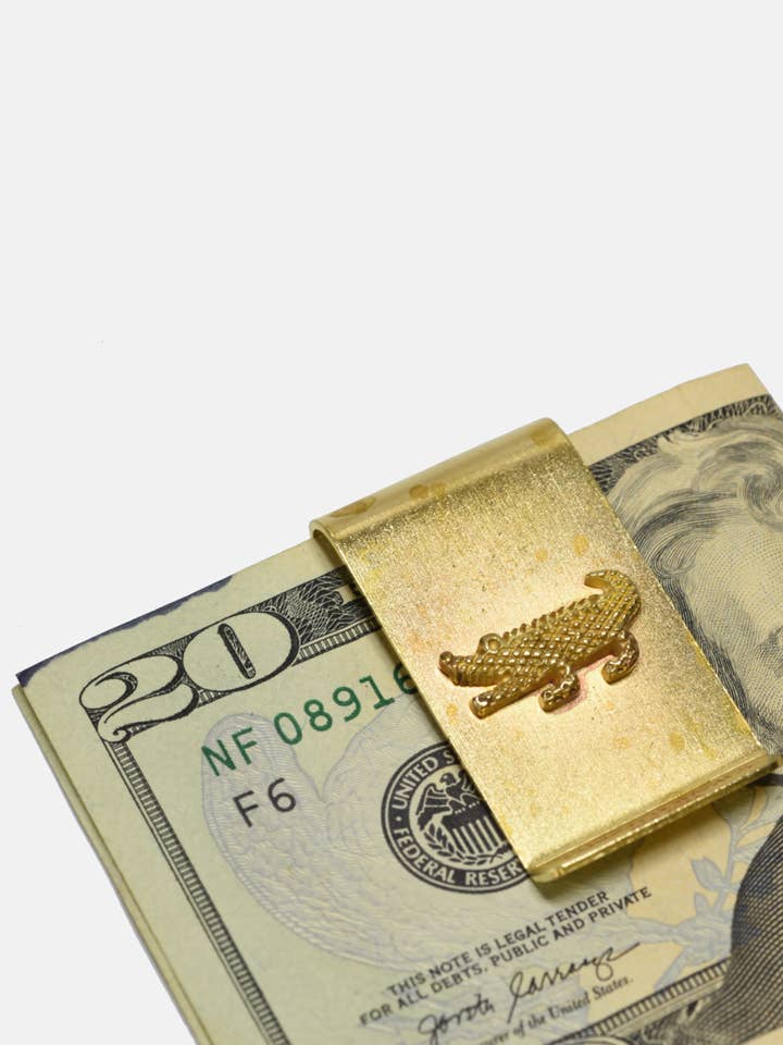 Crocodile Money Clip for wholesale by Curated Basics