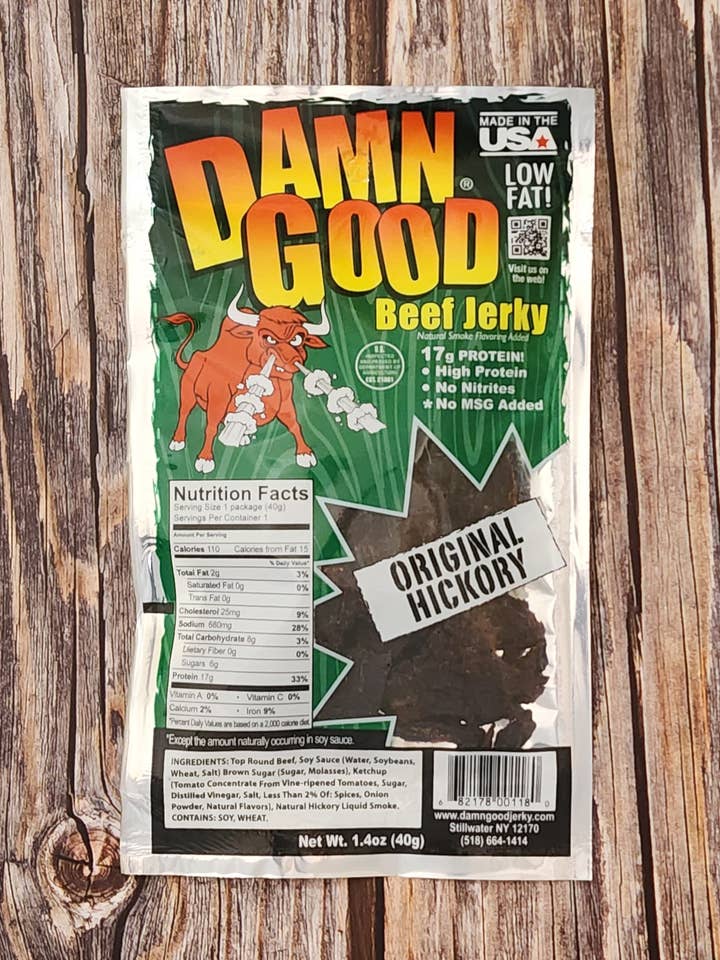 1.4 oz Original Hickory Beef Jerky for wholesale by Damn Good Beef Jerky