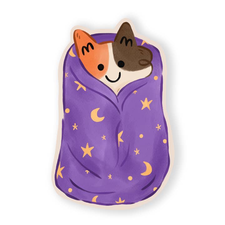 Stary Calico Purrito Aufkleber für den Großhandel von The Stray Shop