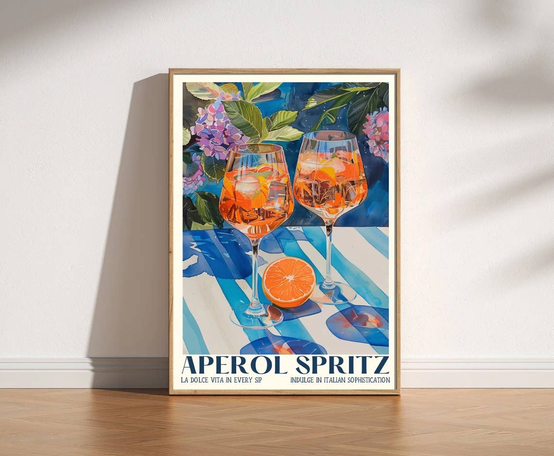 Mother & Sun Studio - Wholesale Poster - Aperol Spritz Print Poster