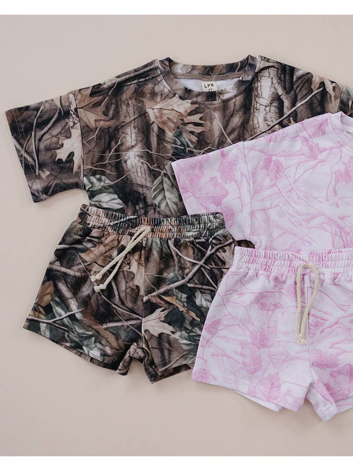 Lucky Panda Kids - Wholesale Top & Short Set - Kids - Shorts Set | Brown Camo8