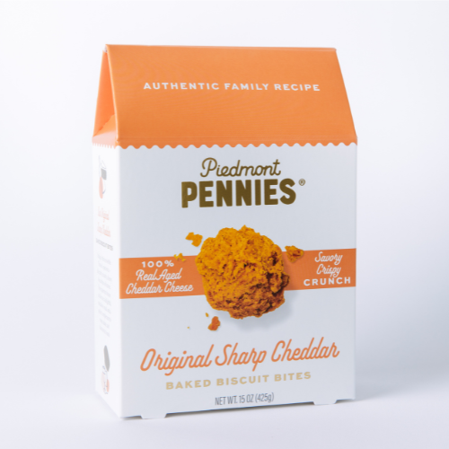 Piedmont Pennies - Wholesale Crackers - Original Sharp Cheddar Cheese Crackers, Boxes (6)6