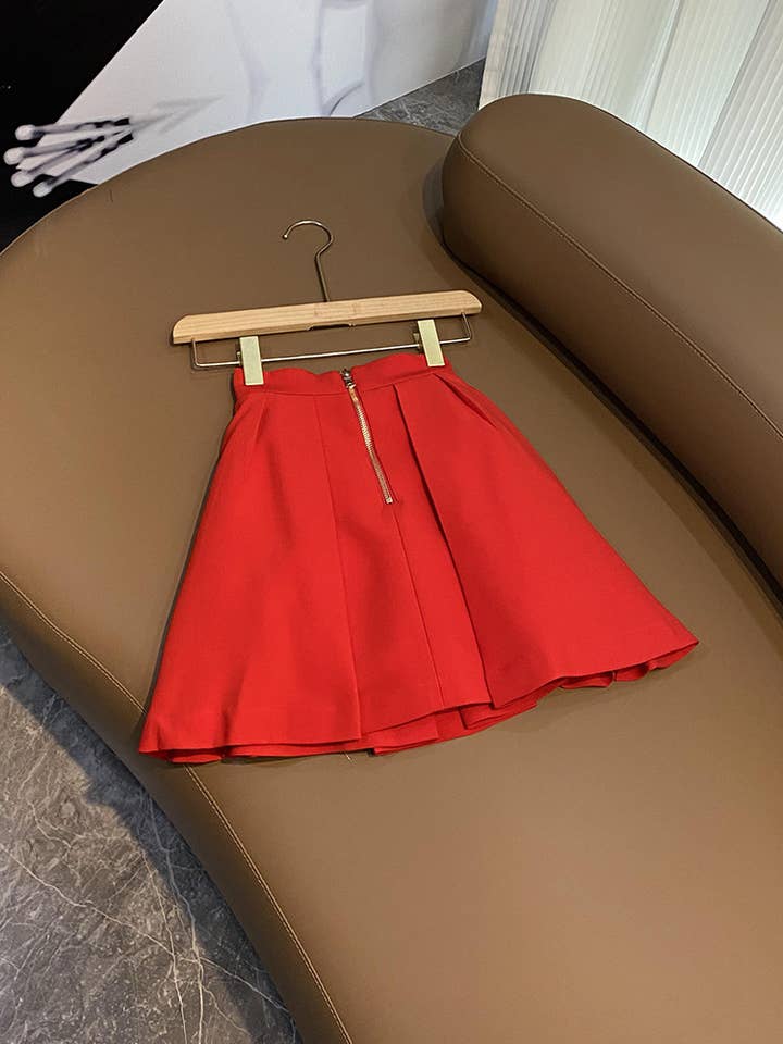 Red SY389 Trendy Summer Camisole & A-Line Skirt Set for Women for wholesale on Faire