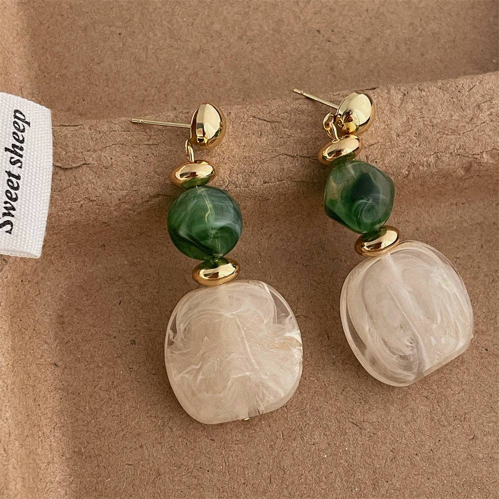 Dipped Shop - Wholesale Dangle Earrings - Vintage Geometric Acrylic Drop Dangle Earrings DP25E5982