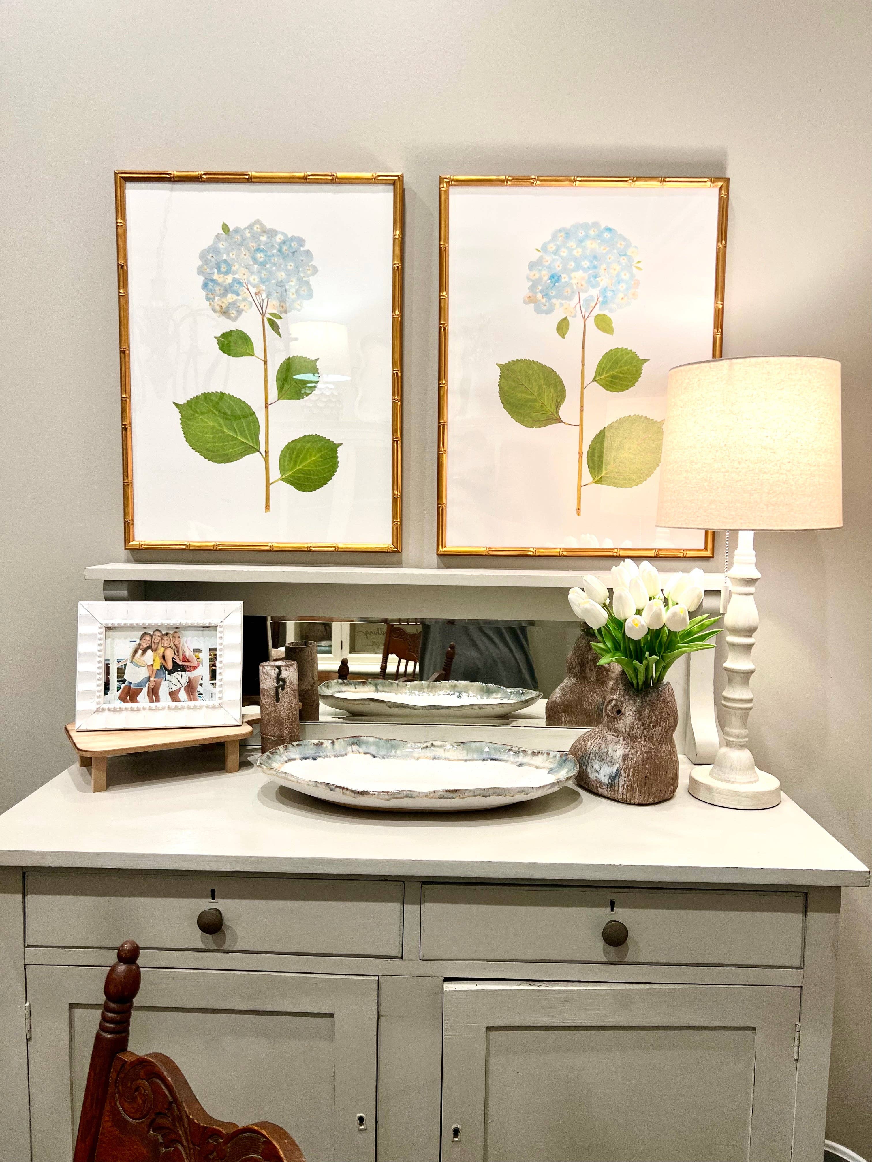 MK Decker Designs - Wholesale Gallery Wall Set - "Blue Hydrangea"2
