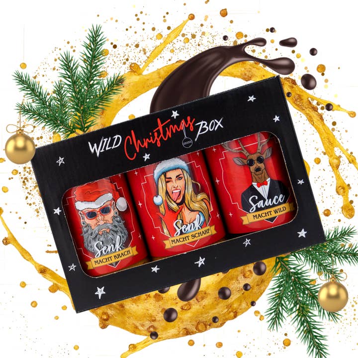 Wild Christmas Box gavesæt for engroshandel hos Altenburger Senf & Feinkost GmbH & Co. KG