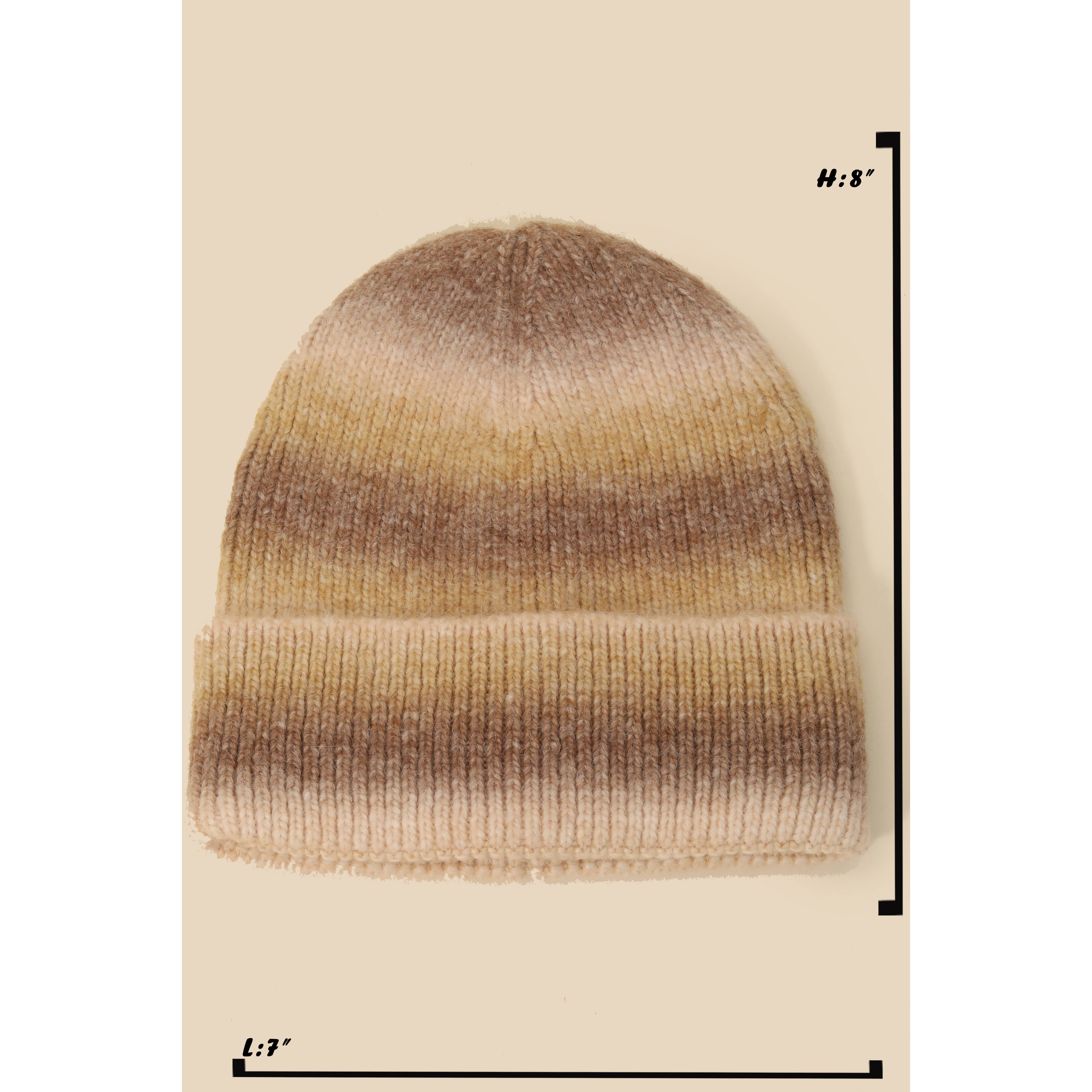 Anarchy Street – wholesale Beanie – Women's – Stripe Shaded Knit Beanie2