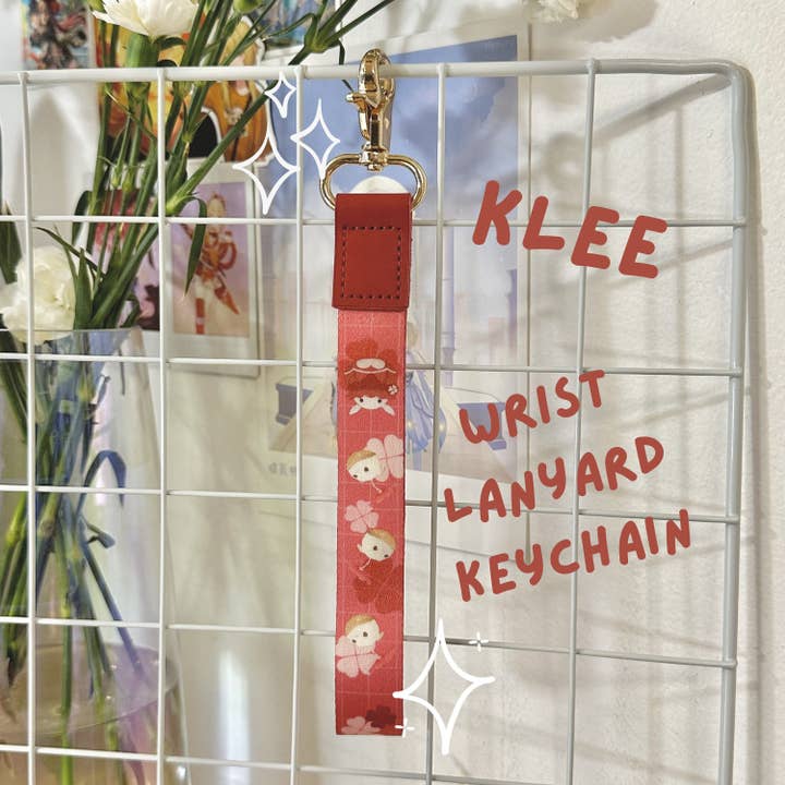 Llavero de muñeca con correa de cuero Klee - Serie Genshin Impact para venta al por mayor de Studio Ayu