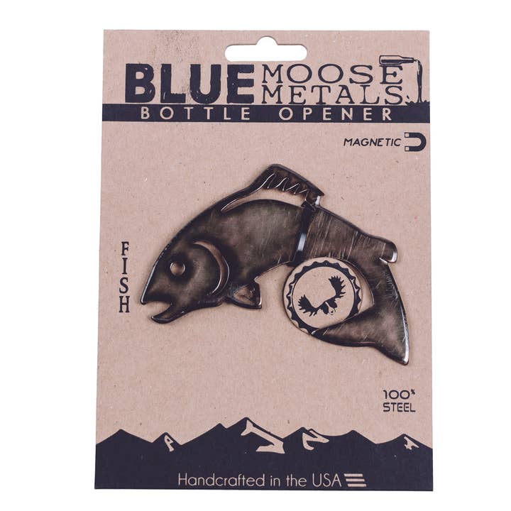 Blue Moose Metals - Wholesale Bottle/Wine Opener - Fish Magnetic Bottle Opener1