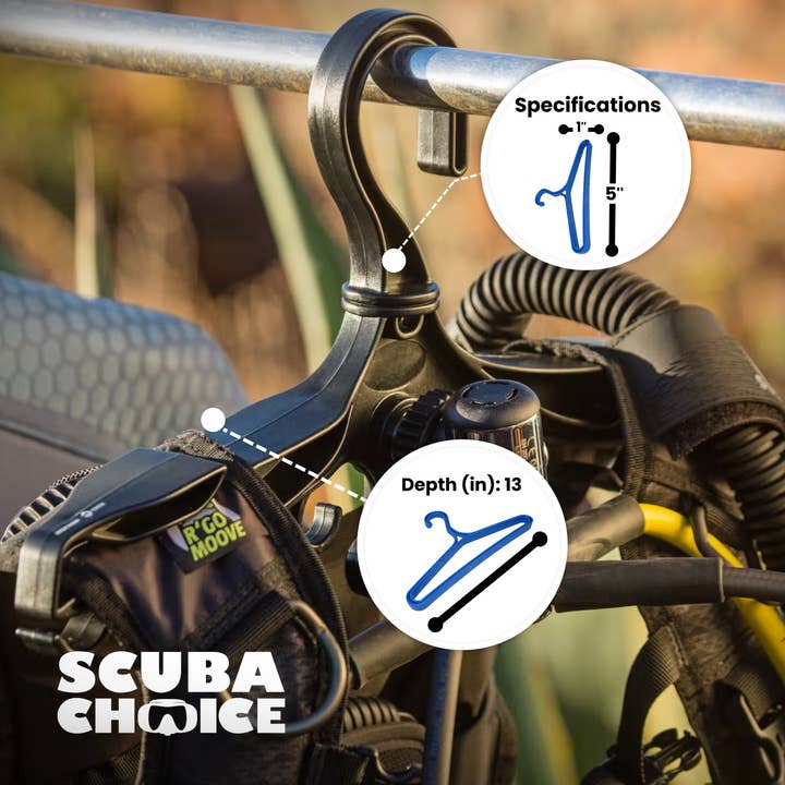Blue Scuba Choice Diving Heavy Duty BCD Wetsuit Drysuit Hanger for wholesale on Faire1