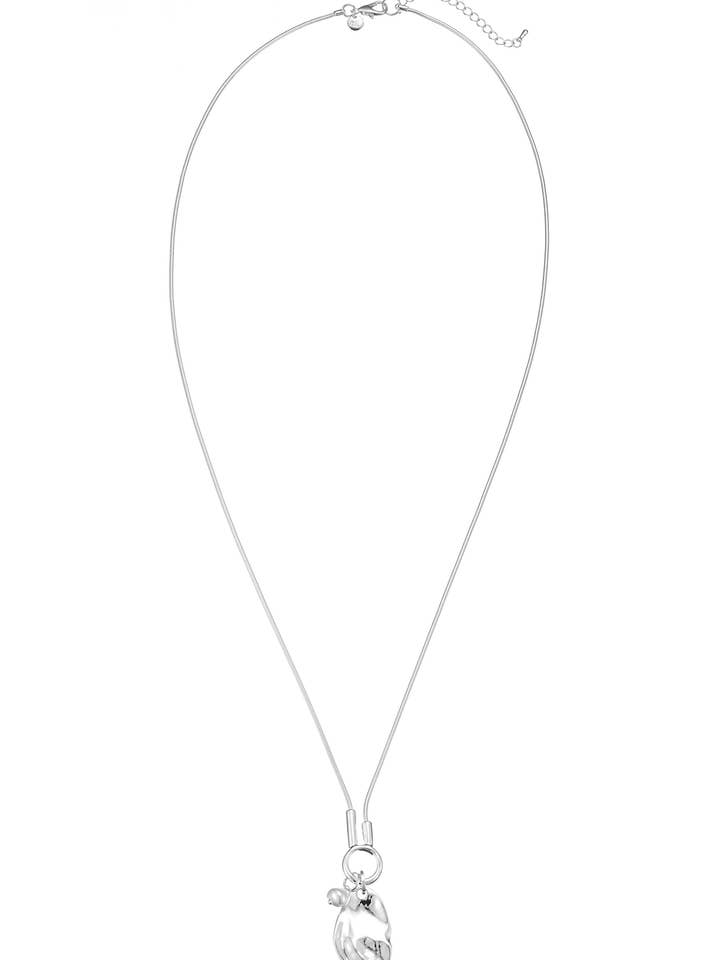 LesliiLange Schlangenkette Scheibenanhänger | Silber für den Großhandel von Leslii