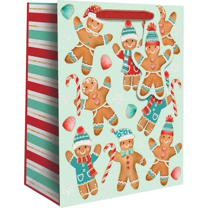 Jillson & Roberts - Wholesale Gift Bag - Totes - Small Gingerbread Cookies