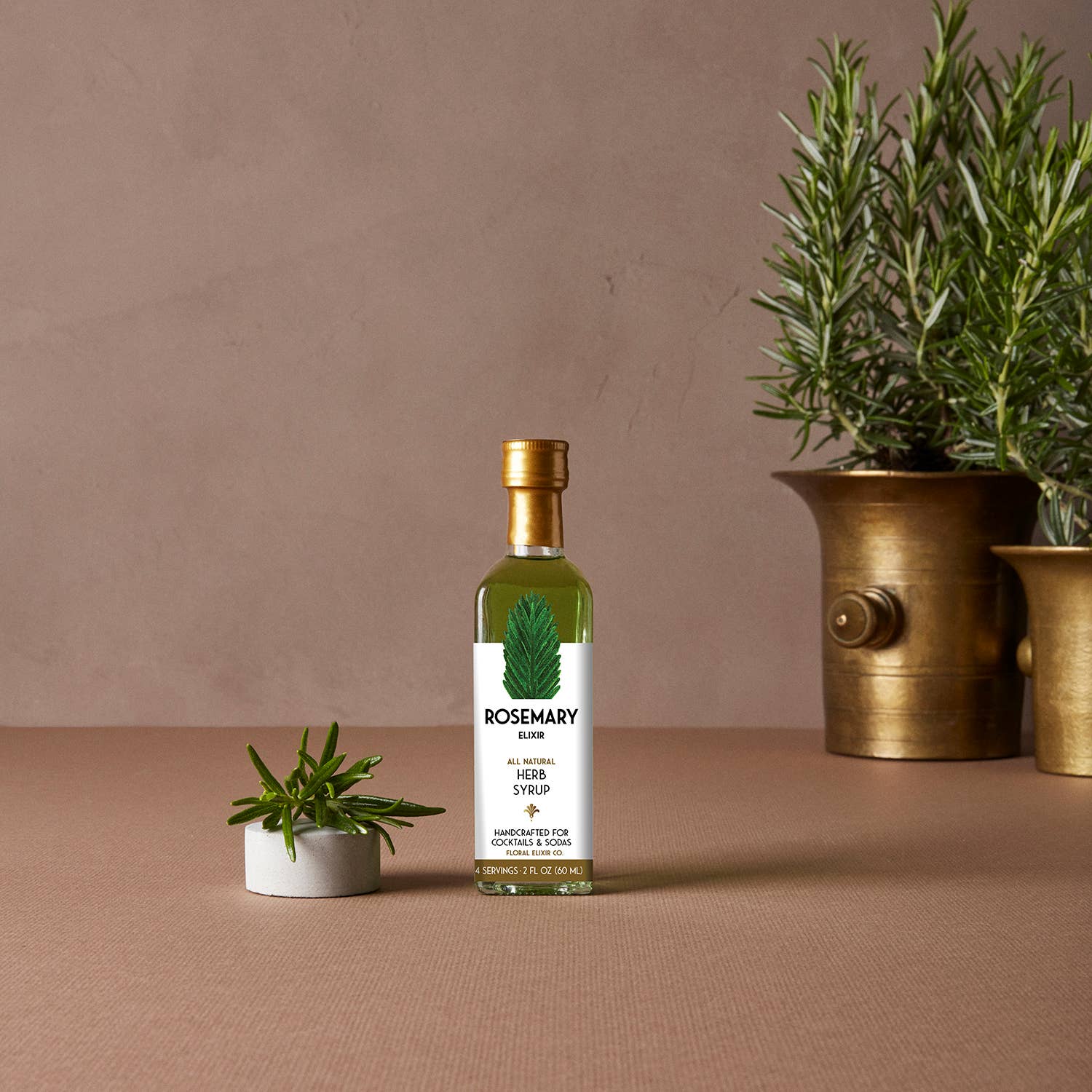 Floral Elixir Co. - Wholesale Cocktail Mix/Syrup - NEW! Rosemary Elixir. All Natural Cocktail & Soda Syrup.1