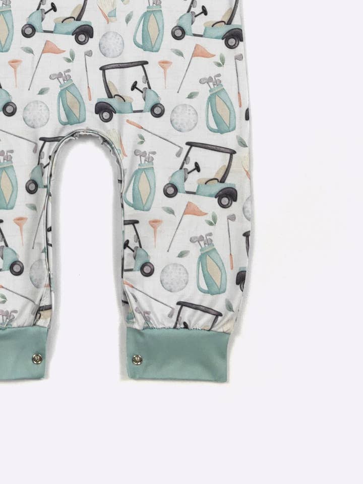 Clover Cottage - Vente Barboteuse – bébé - Barboteuse Garçon de Golf Wedge3