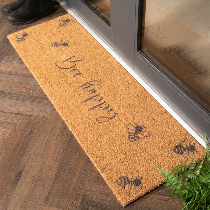 Paillasson double Bee Happy pour la vente par Artsy Mats