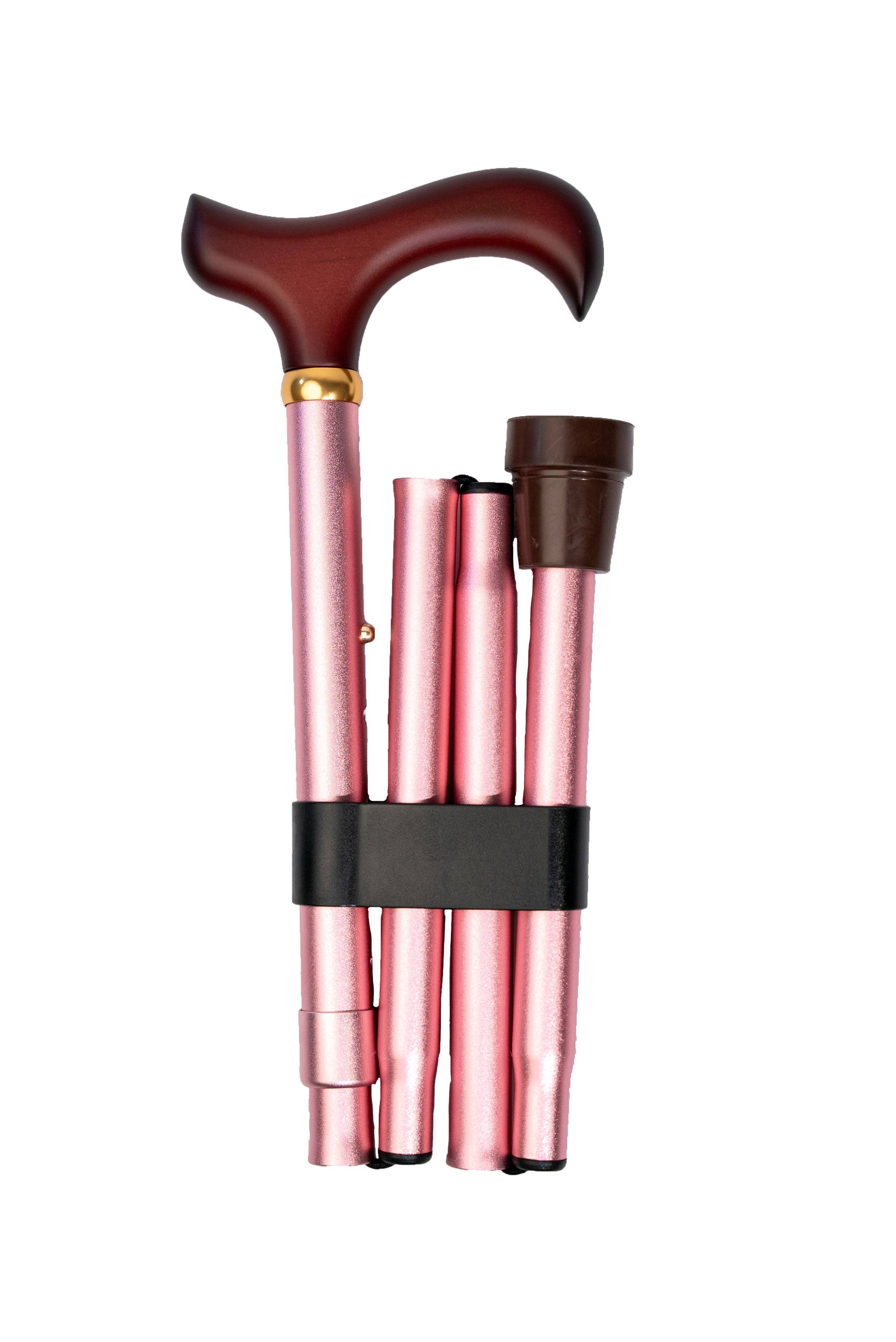 WC Walking Canes – wholesale Body brace/support – 3D Matte Pink Folding Walking Cane