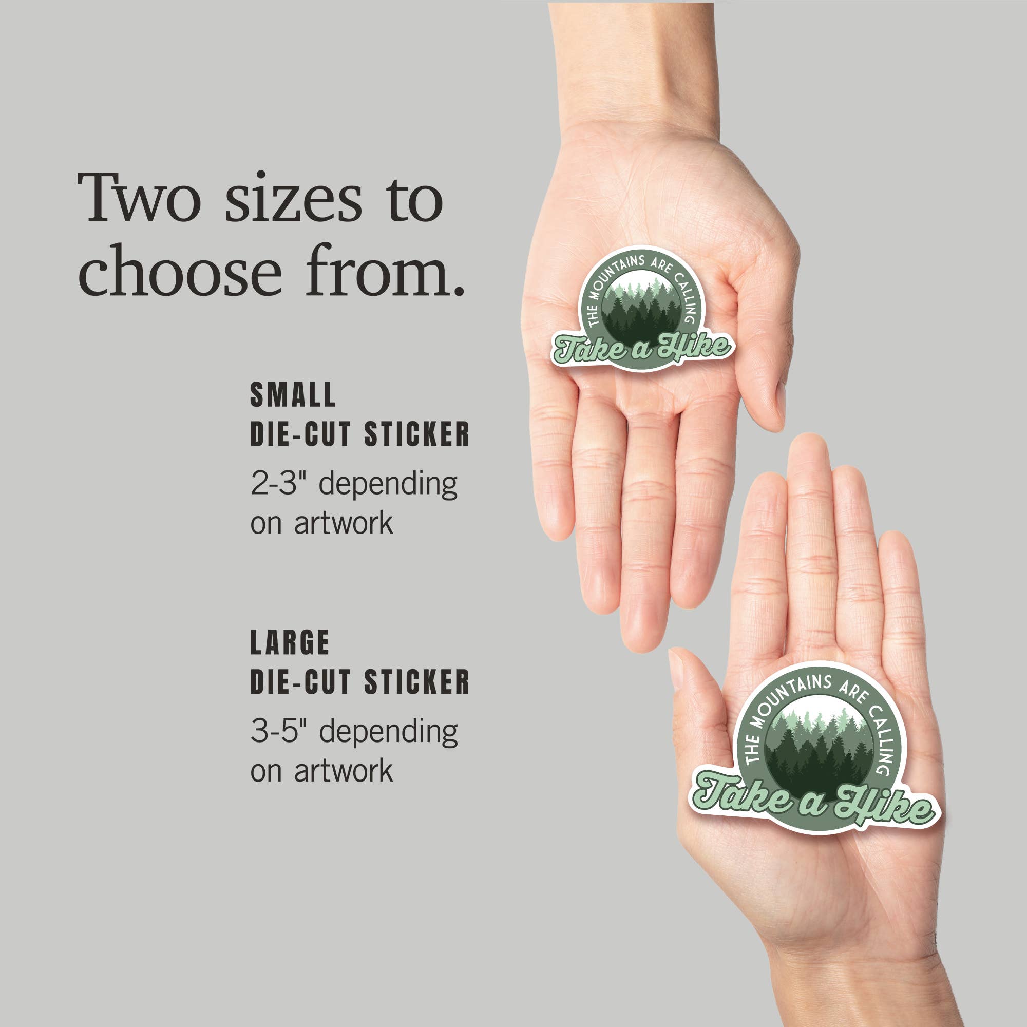 Lantern Press - Vendita all'ingrosso Adesivo - ADESIVI La montagna chiama, fai un'escursione5