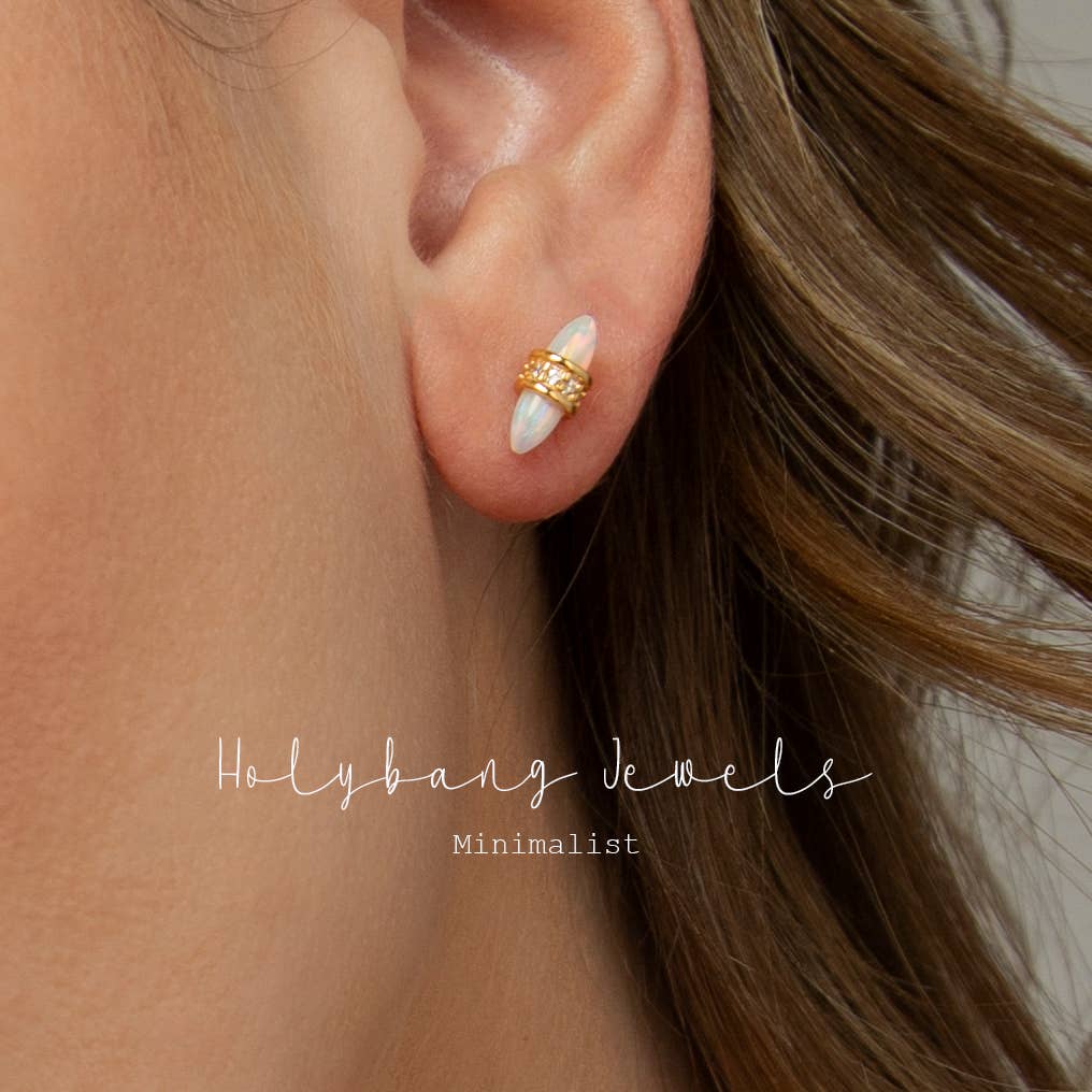 HolyBang Jewels – wholesale Stud/post earrings – DAINTY OPAL STUD EARRINGS1