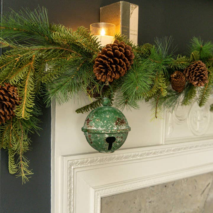 Ragon House – wholesale Bell – 5" GREEN SLEIGH BELL