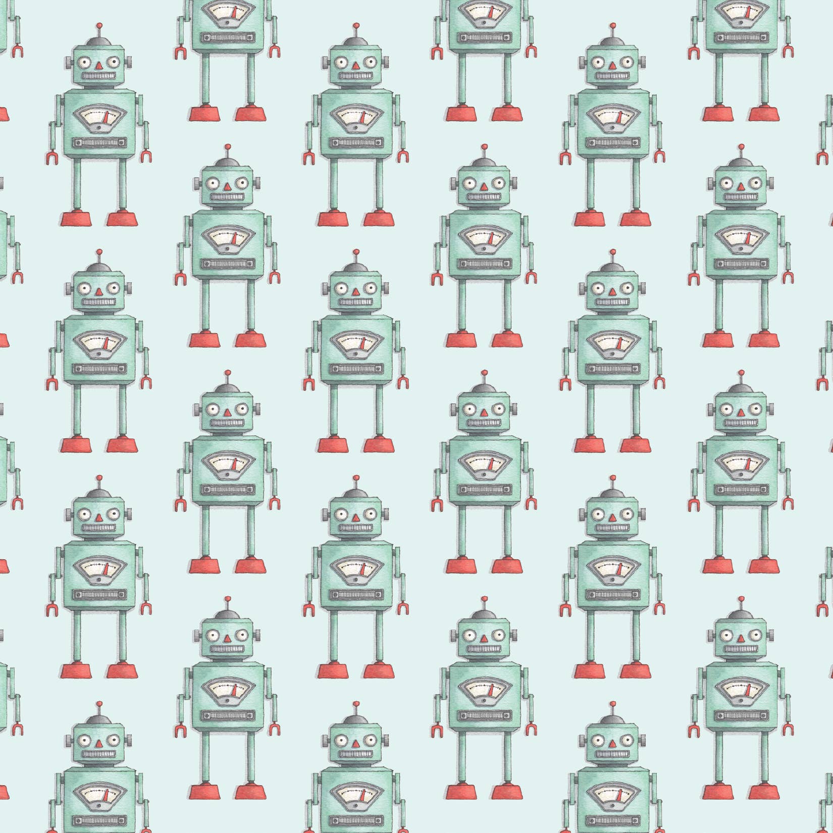 Yeesan Loh - Wholesale Flat Wrap - Gift Wrap / Robots7