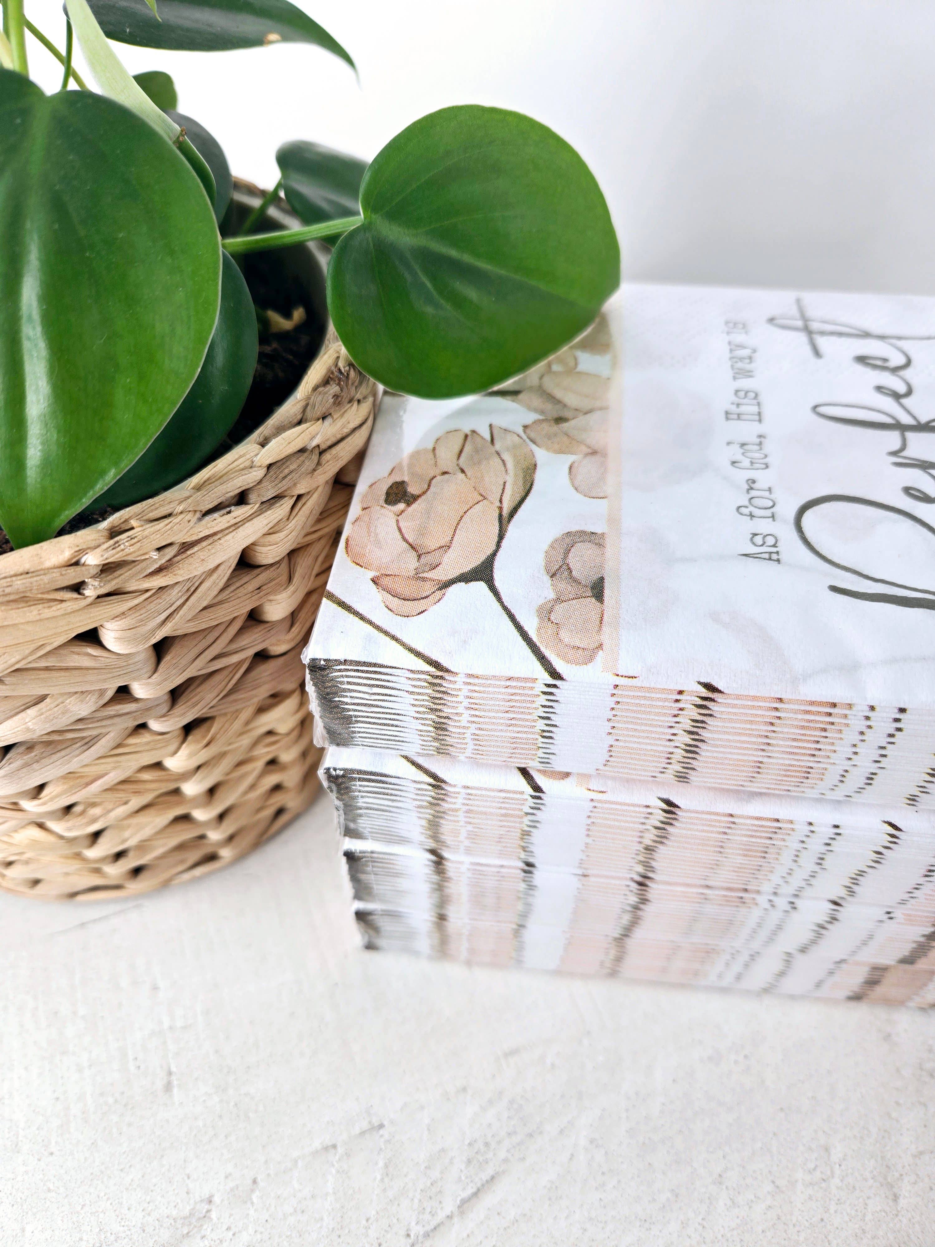 Pearls of Parchment - Wholesale Disposable Napkin - His Way Is Perfect Paper Napkins | 16 ct Scripture Napkins2