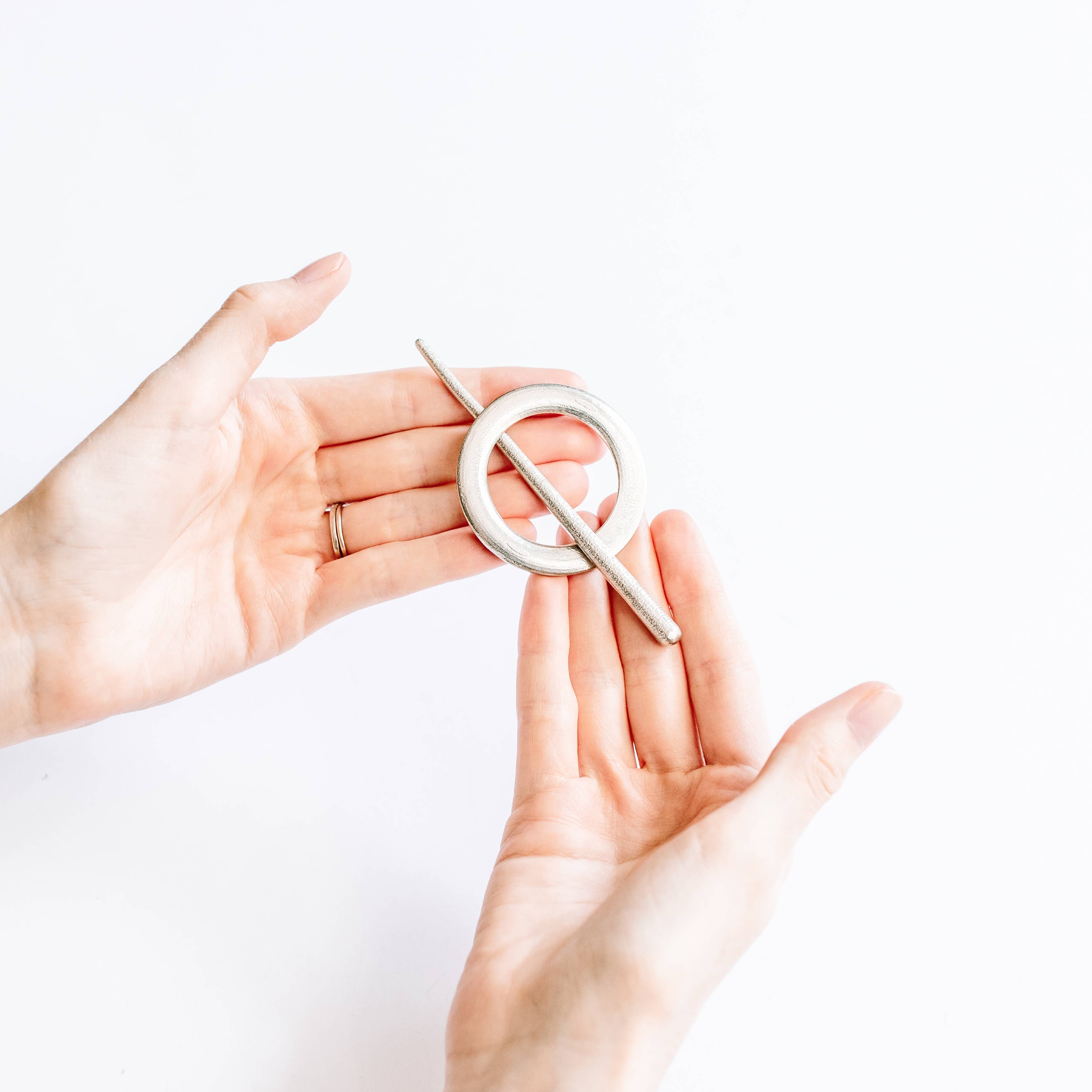 House of Morgan Pewter - Wholesale Scarf Clip - Women's - Scarf Ring and Pin - Scarf Jewelry for Wool Scarves2