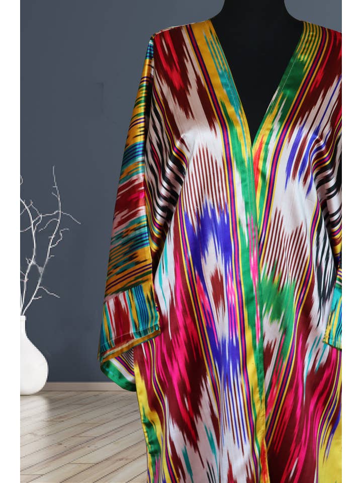 MIASETA – Engroshandel Kimono - Dame – Vintage Silke Ikat Kimono VK 016
