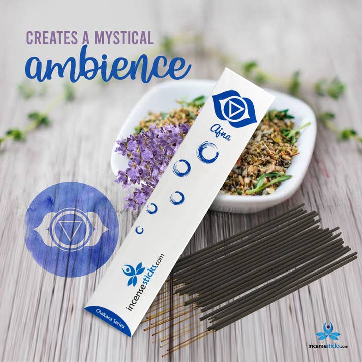 Ajna Incense 8" inch 12 Sticks for wholesale by Incense Sticks