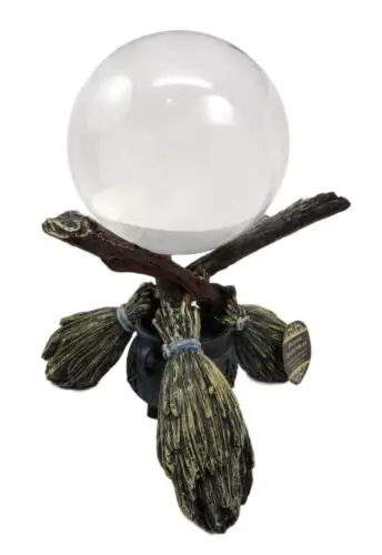 Pacific Trading – Engroshandel Skrivebordskugle – Krystalkugle på heksegryde kostestativ C/41