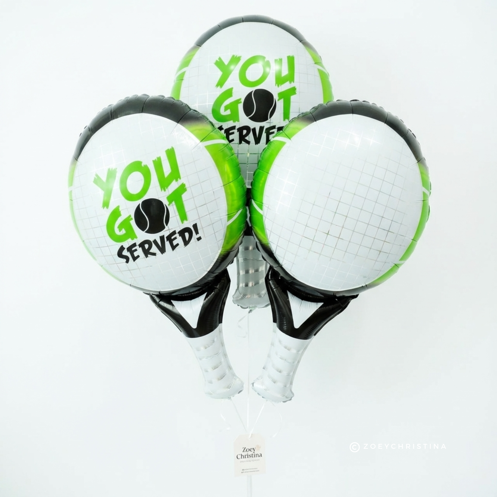 Zoey Christina - Wholesale Balloon - Tennis Racket Foil Balloon 32" – “You’ve Got Served” 4