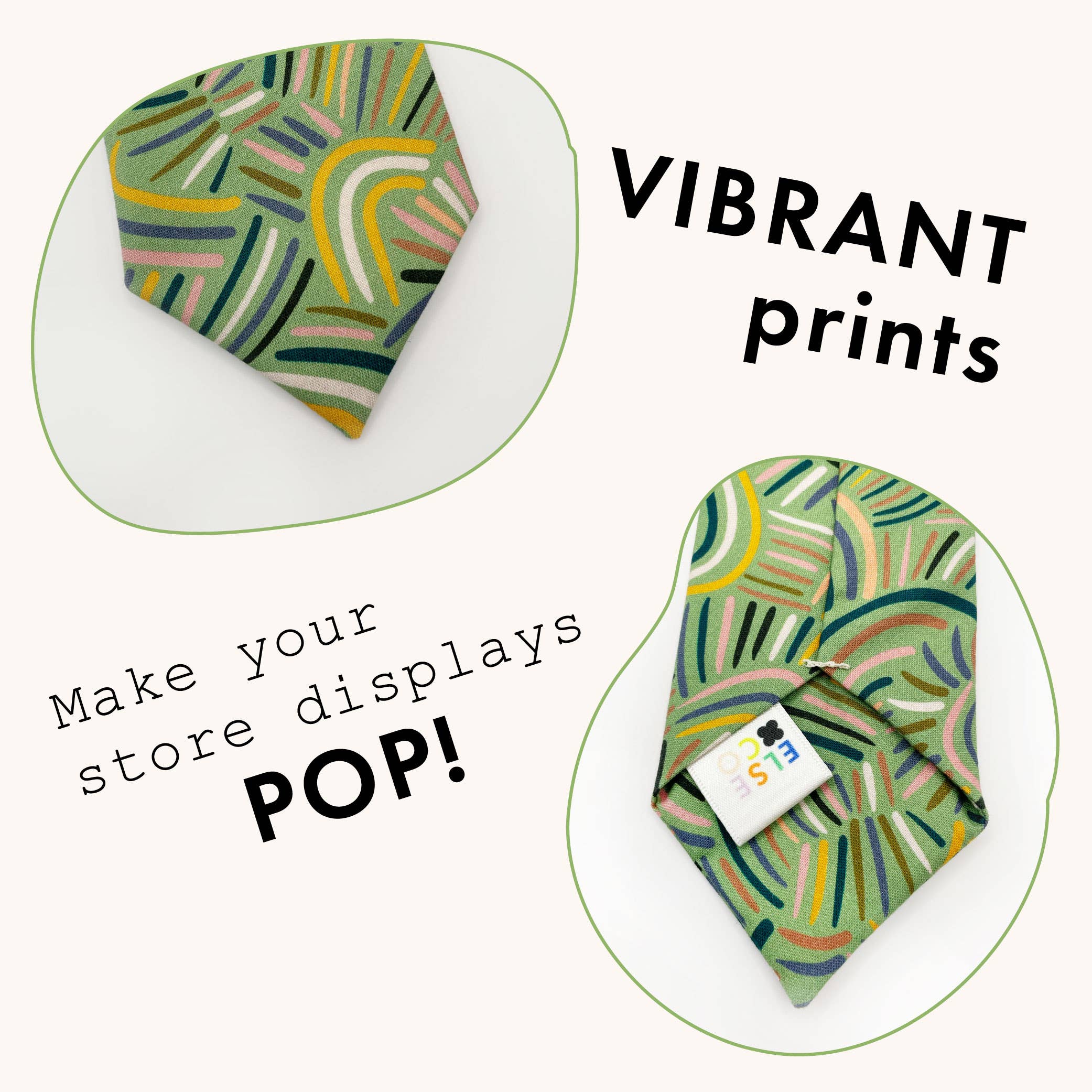 ELSE - Wholesale Necktie - Men's - Green Neckties, Desert Rain Storm, Modern Boho Mens Neckties1