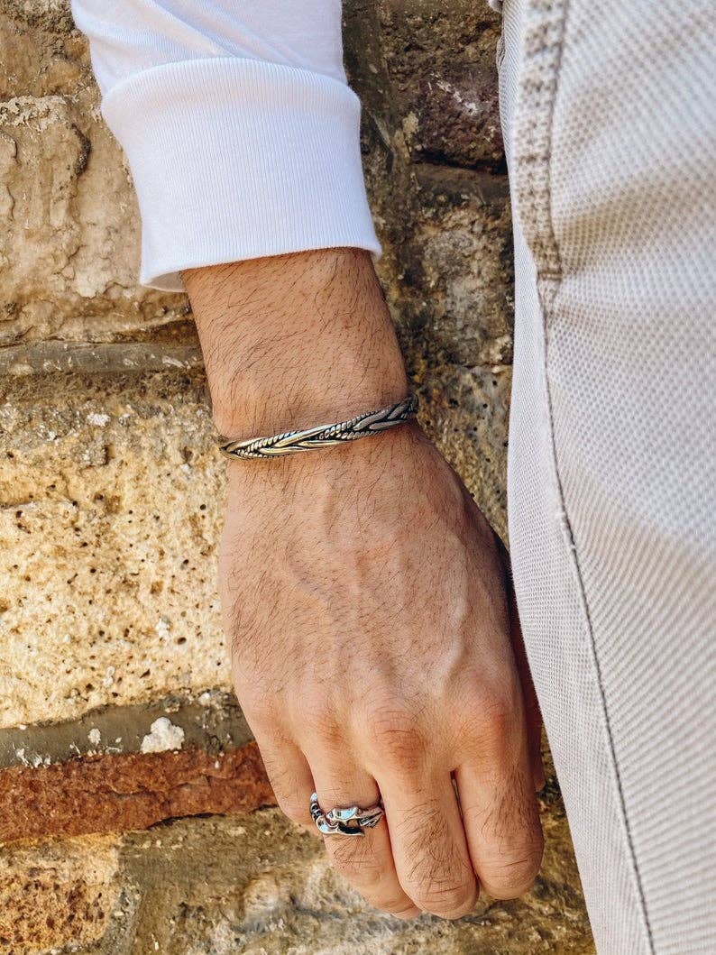 Christina Christi - Vendita all'ingrosso Bracciale a polsino - Bracciale da uomo in acciaio inossidabile6