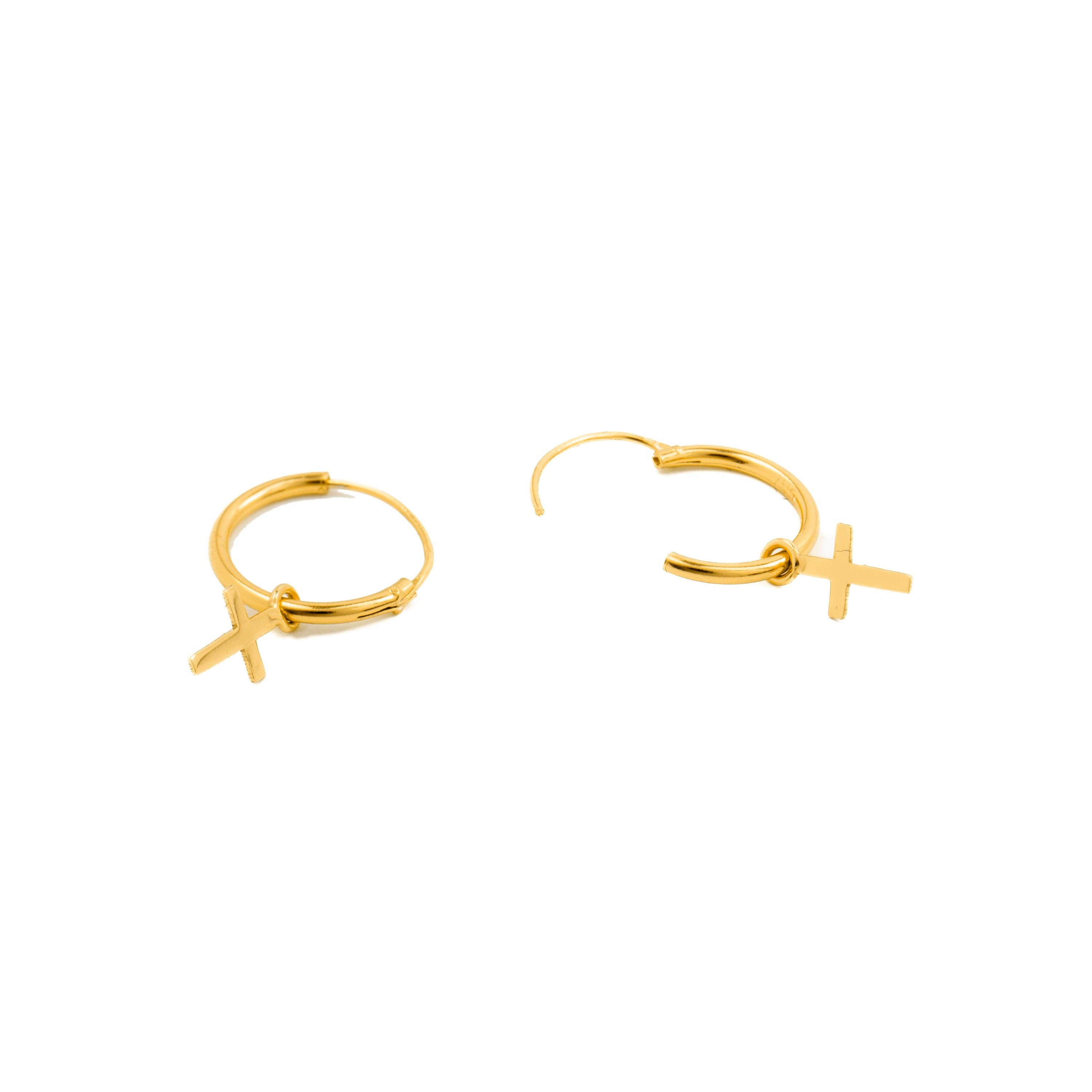 Luxenter - Vente Boucles d'oreilles pendantes - Boucles d'oreilles en argent sterling 925 plaquées or jaune 18K - Essential2