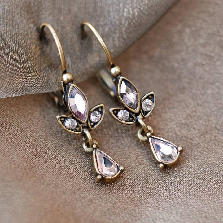Sweet Romance Jewelry - Wholesale Dangle Earrings - Swarovski Crystal Dainty Teardrop Earrings8
