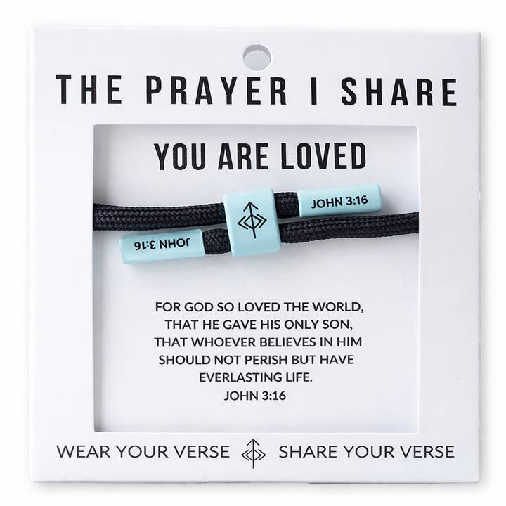 YOU ARE LOVED Bracelet, Christian Cord Bracelet for wholesale by The Prayer I Share